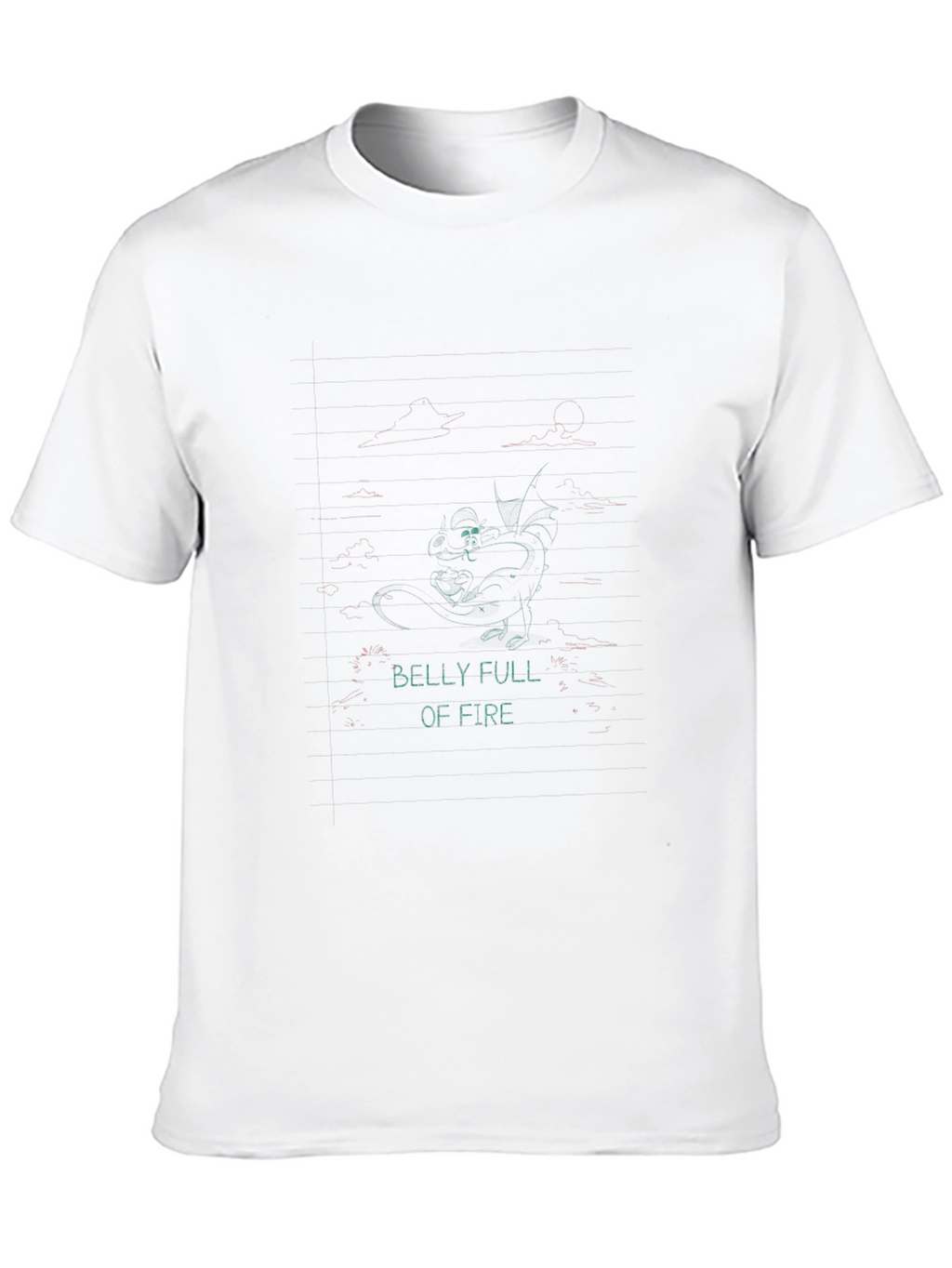 Belly Full Of Fire Black Graphic Tee