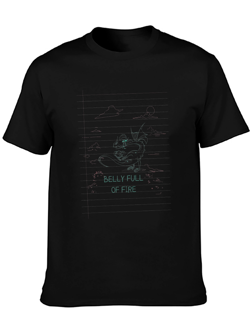 Belly Full Of Fire Black Graphic Tee