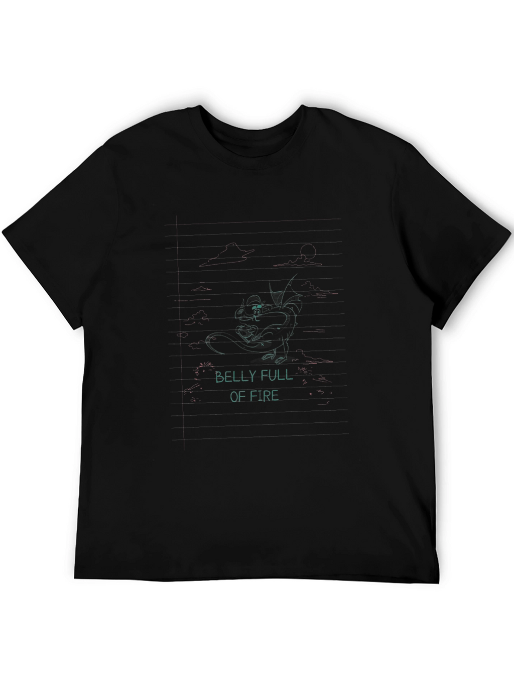 Belly Full Of Fire Black Graphic Tee