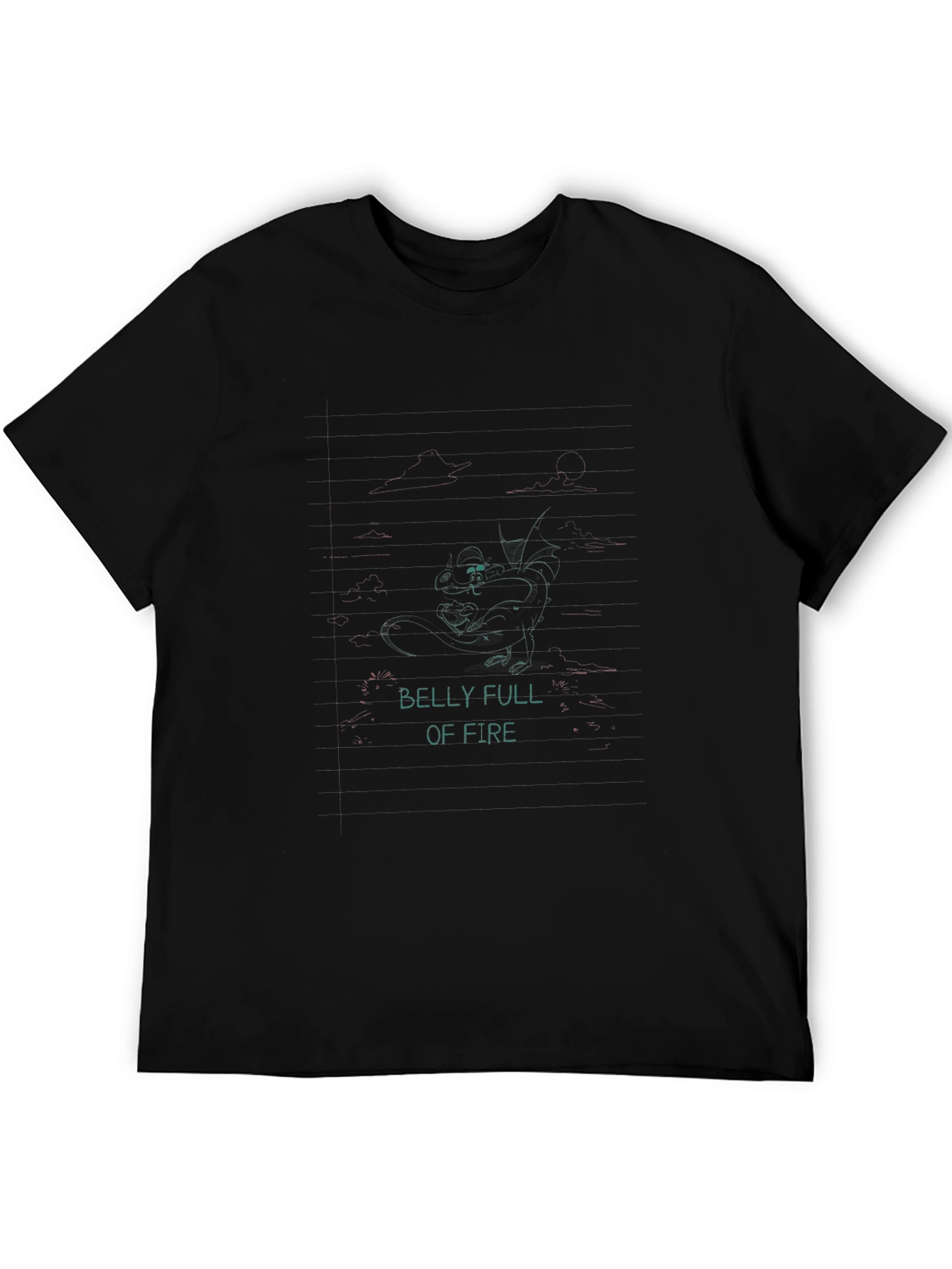 Belly Full Of Fire Black Graphic Tee