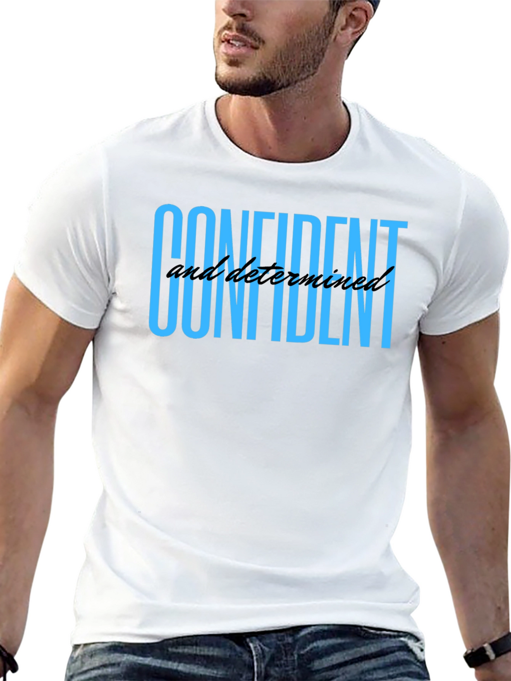 Confident and Determined Black T-Shirt