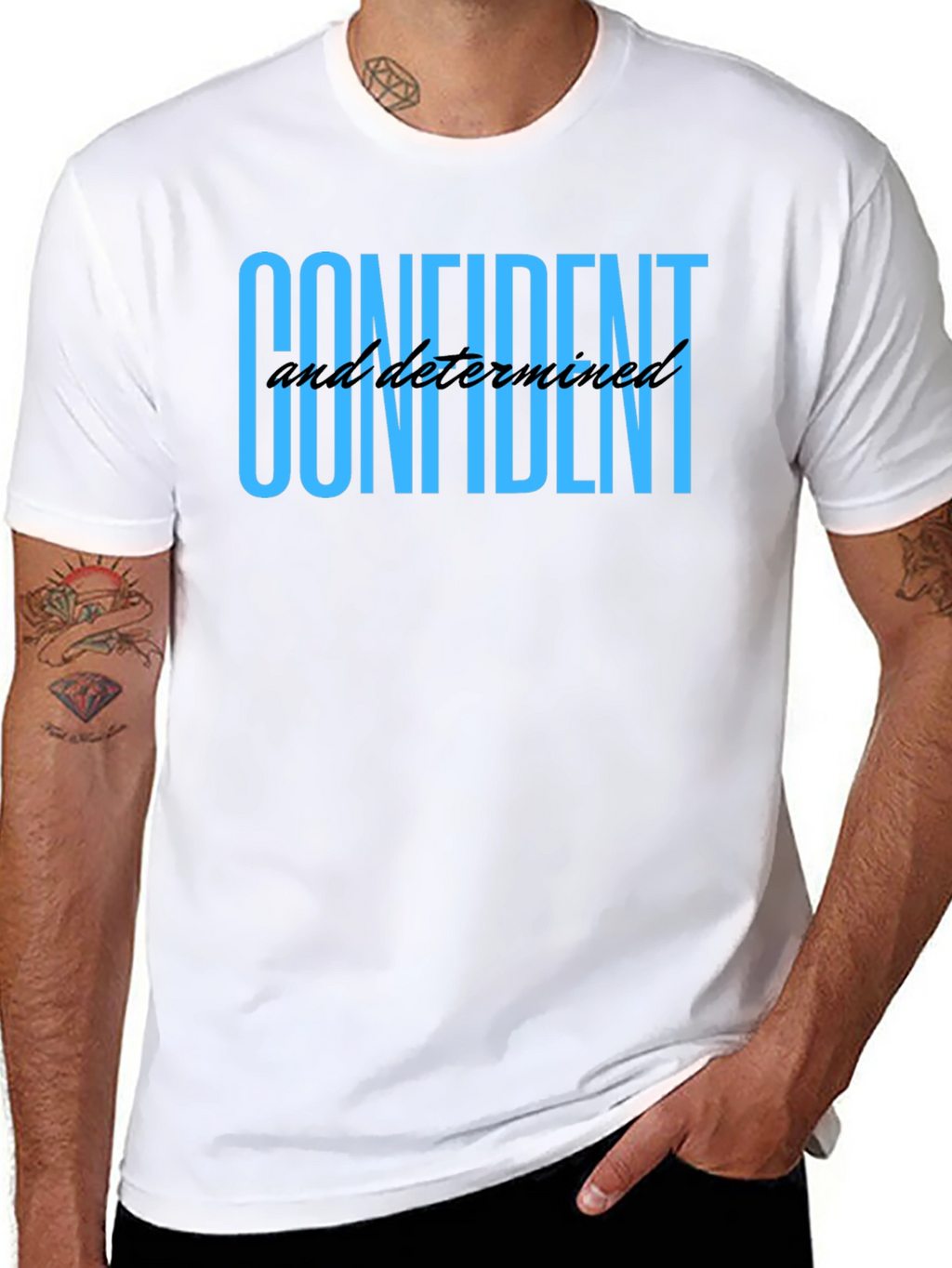 Confident and Determined Black T-Shirt
