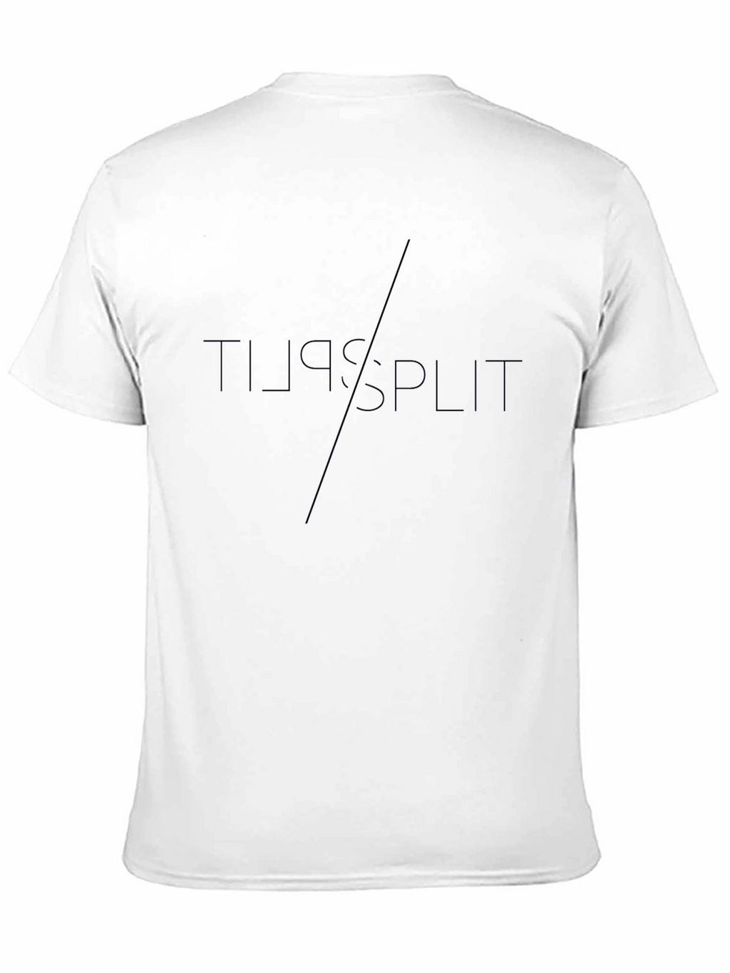 Split Black Graphic Tee