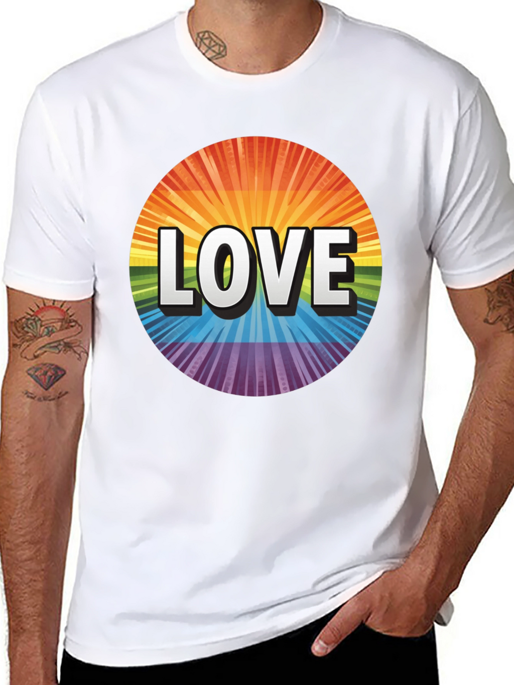 Love Rainbow Graphic Tee