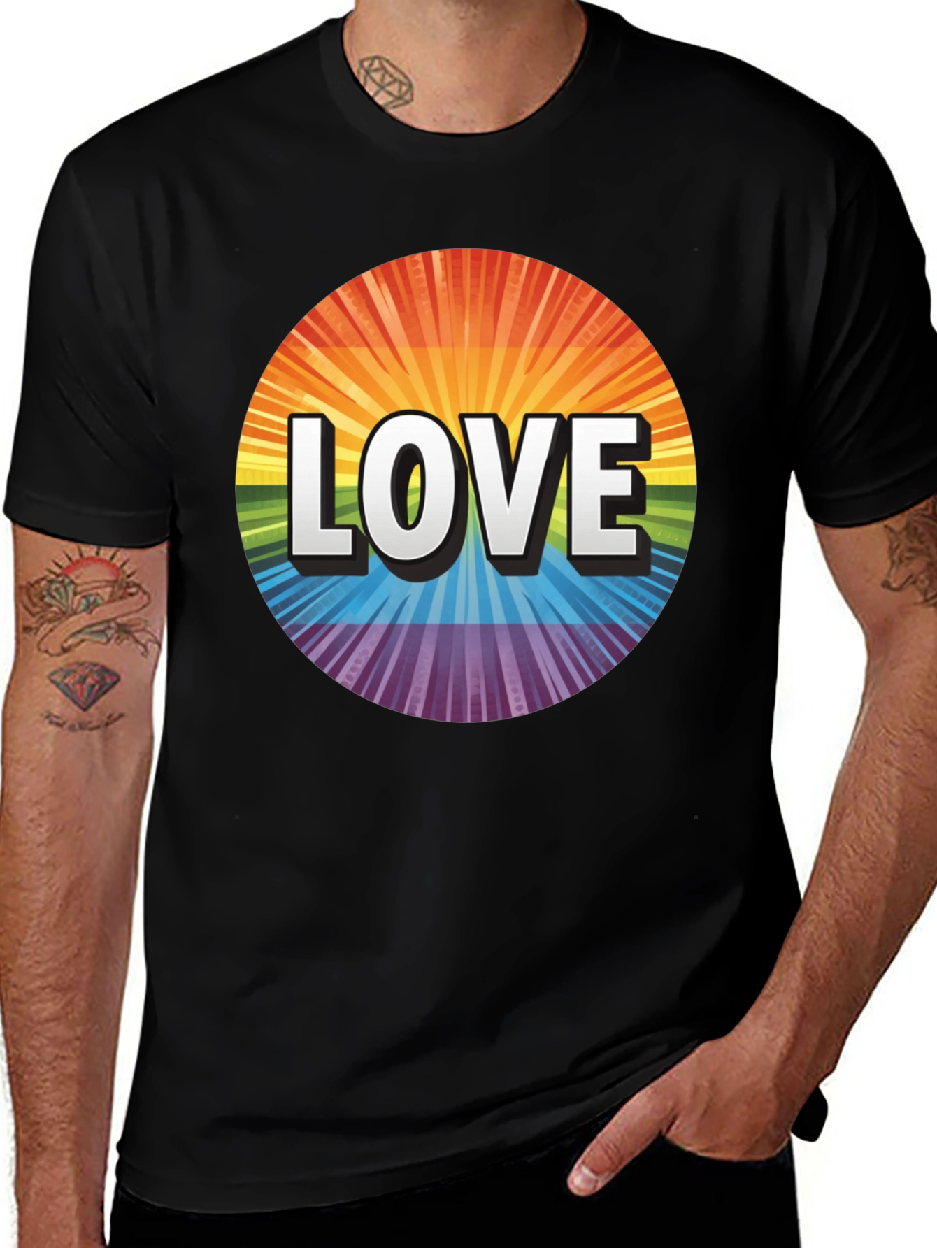 Love Rainbow Graphic Tee