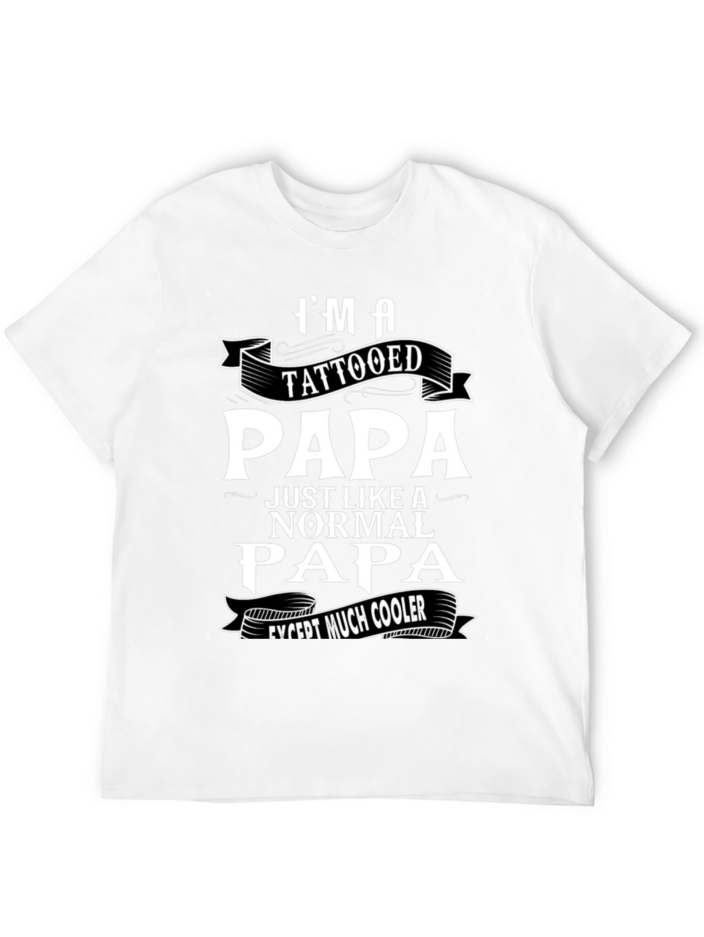 Tattooed Papa Graphic T-Shirt - Cool Dad Tee
