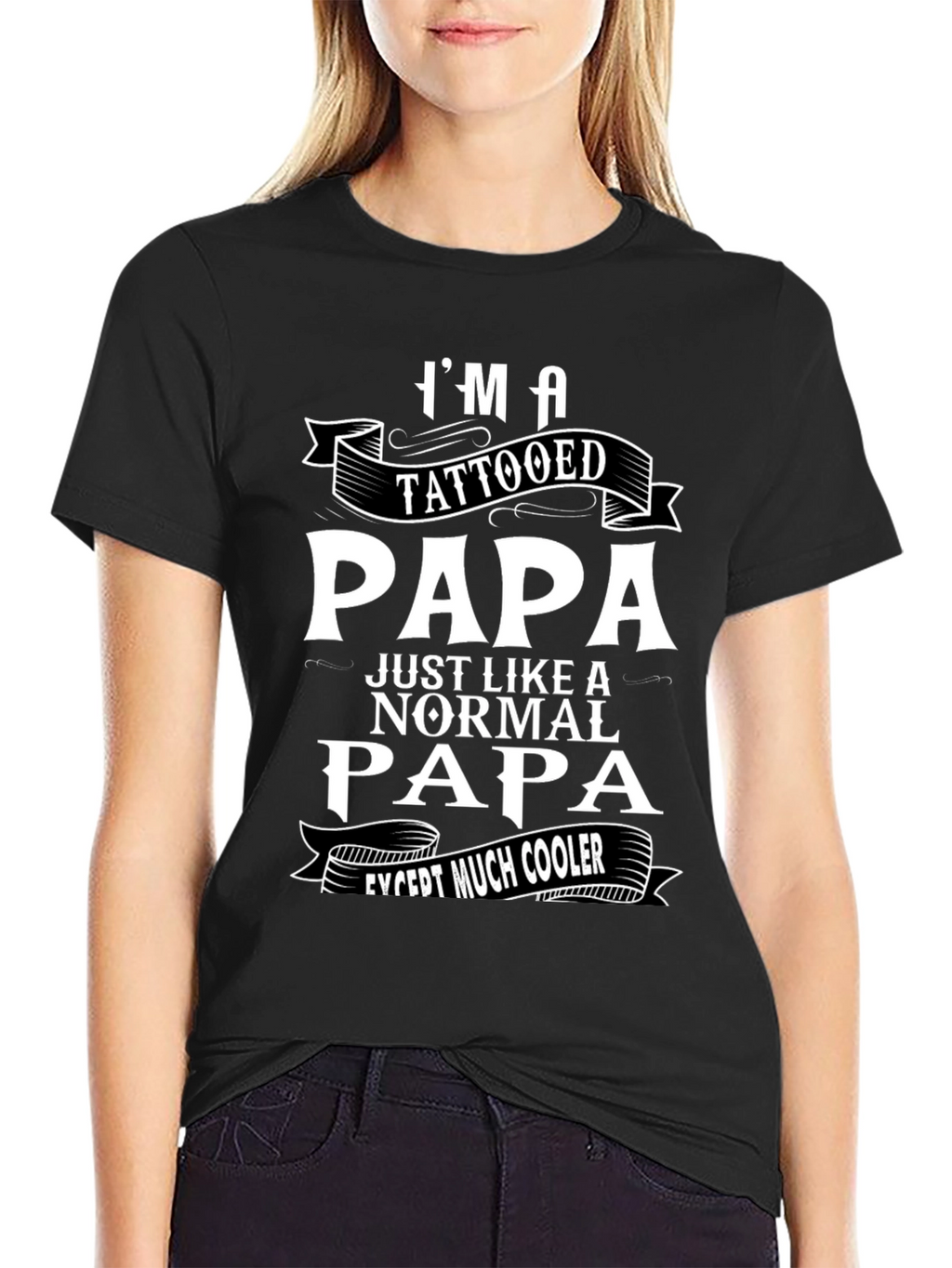 Tattooed Papa Graphic T-Shirt - Cool Dad Tee