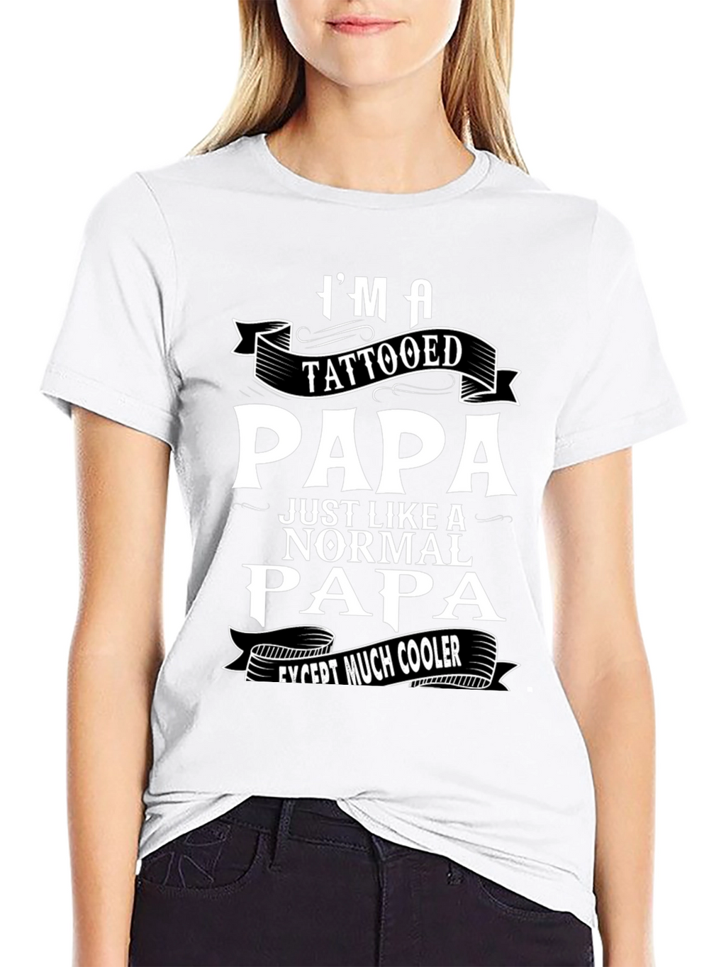 Tattooed Papa Graphic T-Shirt - Cool Dad Tee