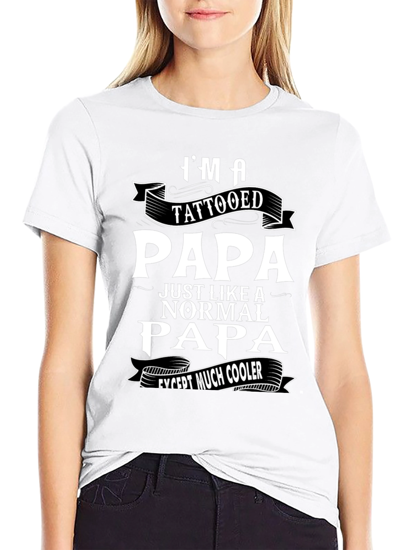 Tattooed Papa Graphic T-Shirt - Cool Dad Tee