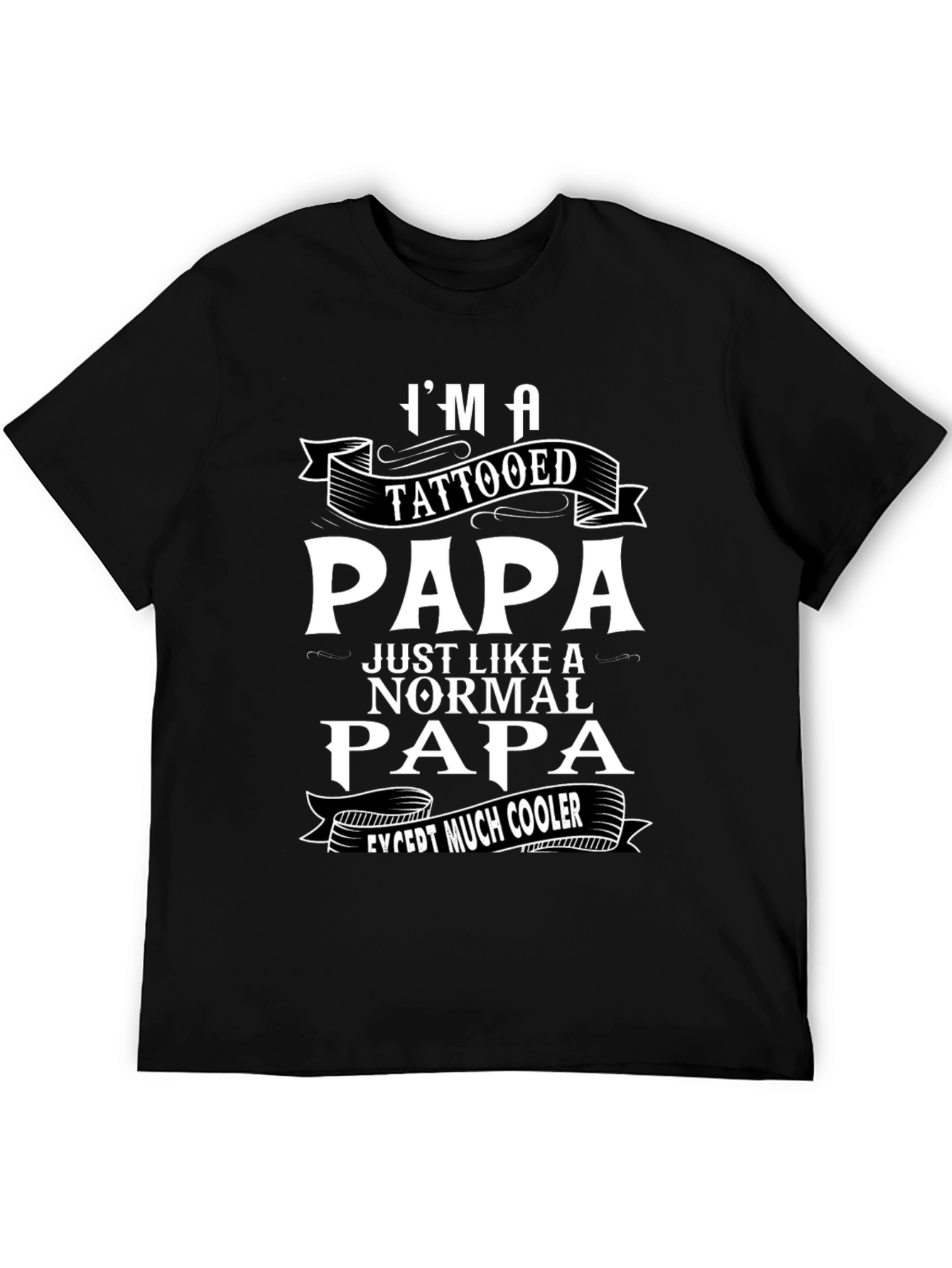 Tattooed Papa Graphic T-Shirt - Cool Dad Tee