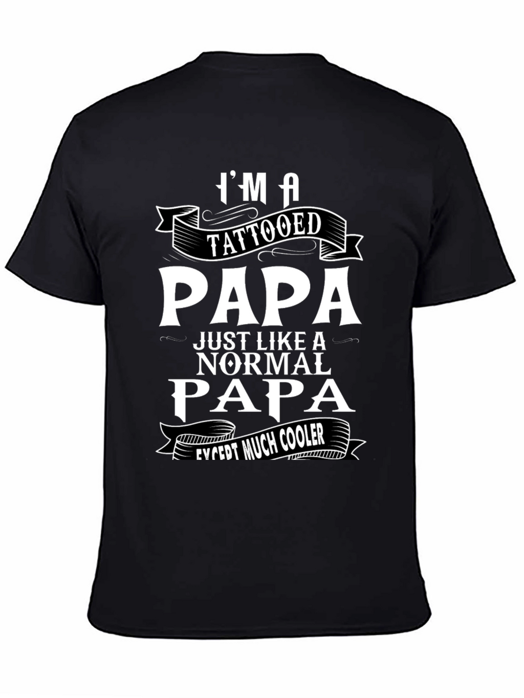 Tattooed Papa Graphic T-Shirt - Cool Dad Tee