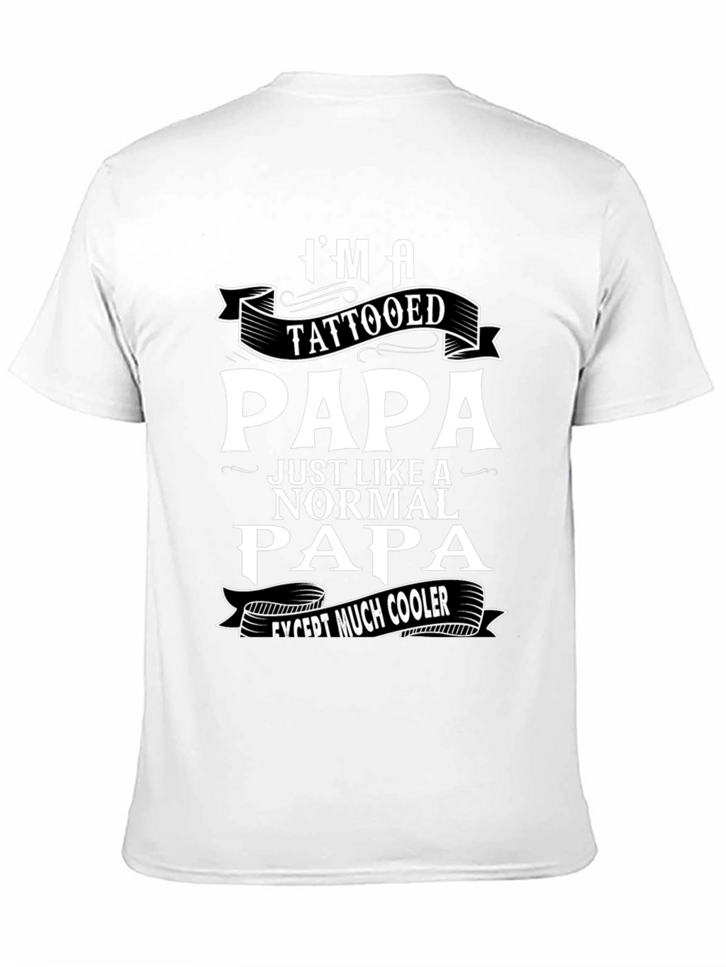 Tattooed Papa Graphic T-Shirt - Cool Dad Tee