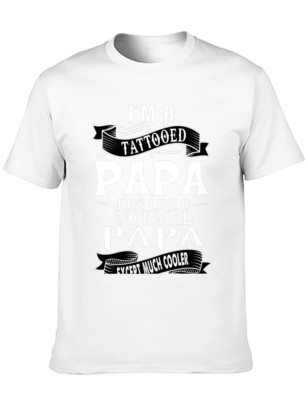 Tattooed Papa Graphic T-Shirt - Cool Dad Tee