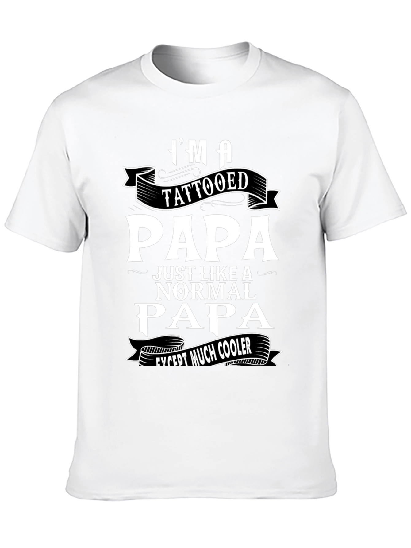 Tattooed Papa Graphic T-Shirt - Cool Dad Tee