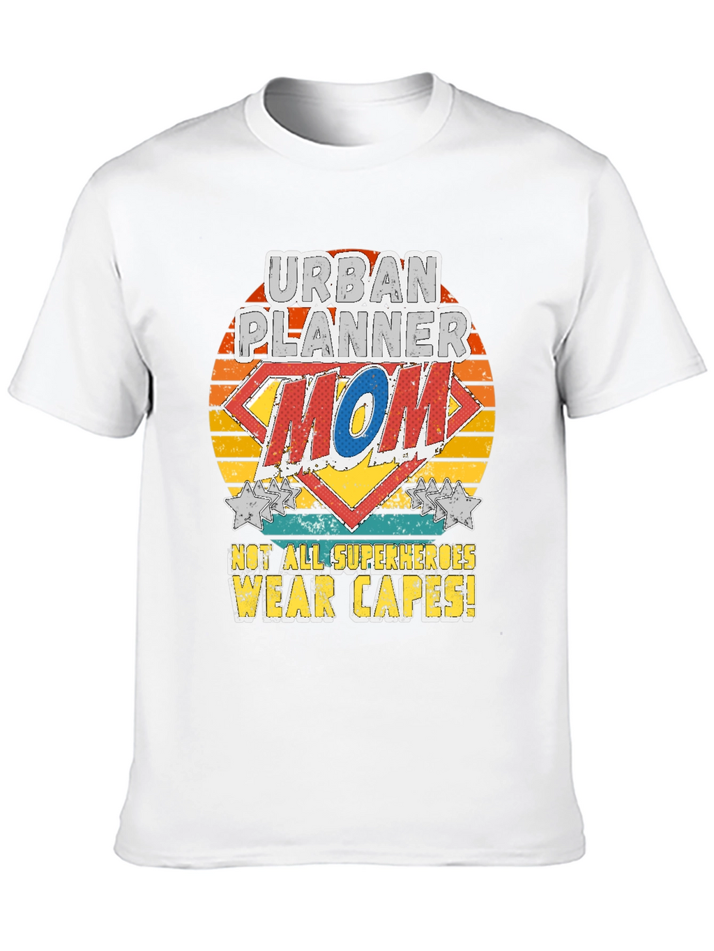 Urban Planner Mom T-Shirt - Superhero Style