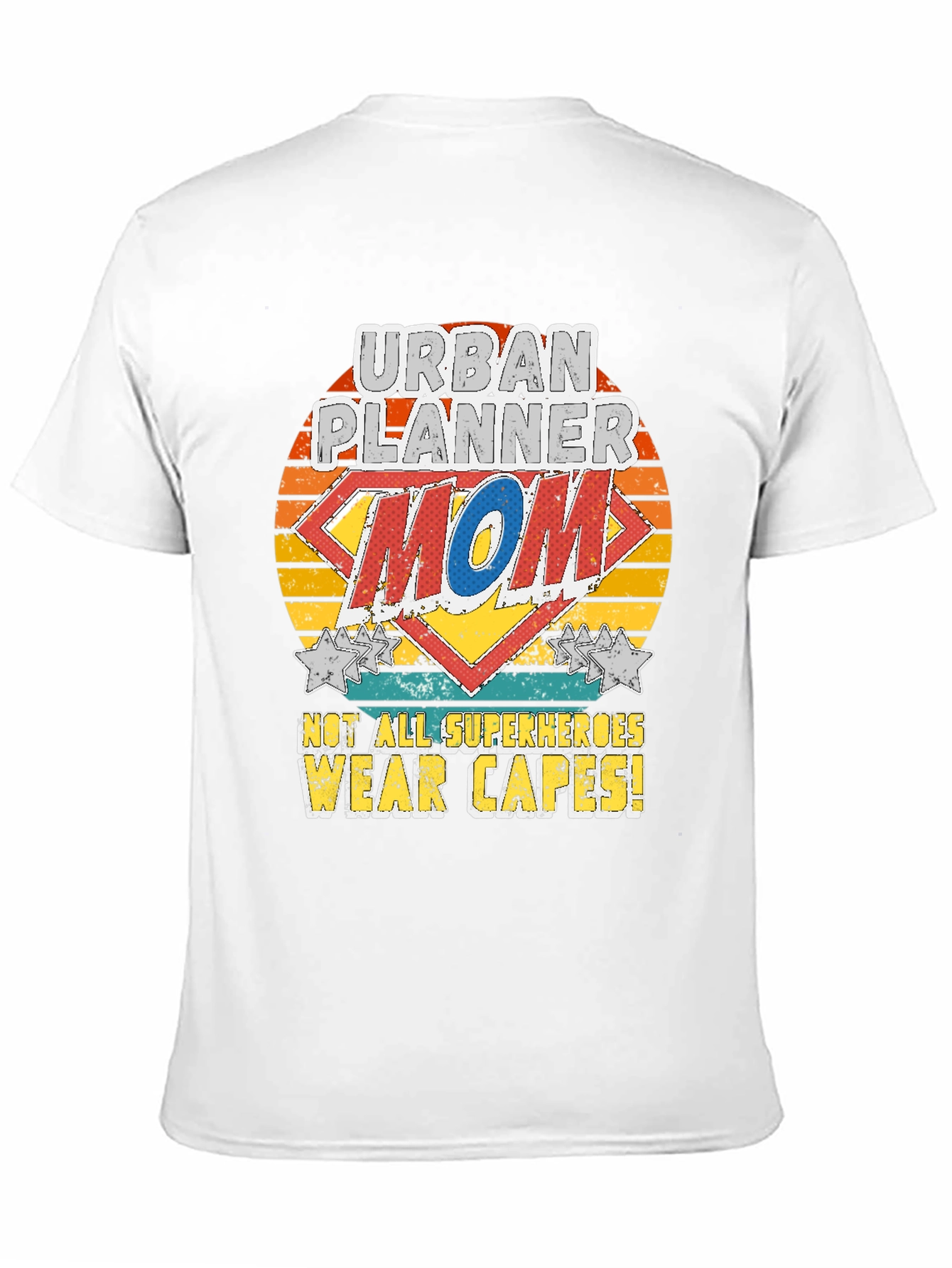 Urban Planner Mom T-Shirt - Superhero Style