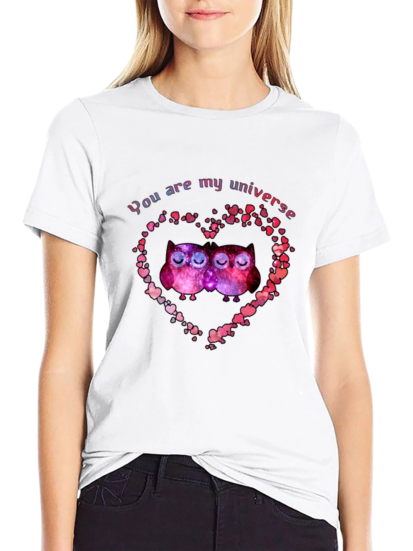 You Are My Universe Owls Heart T-Shirt