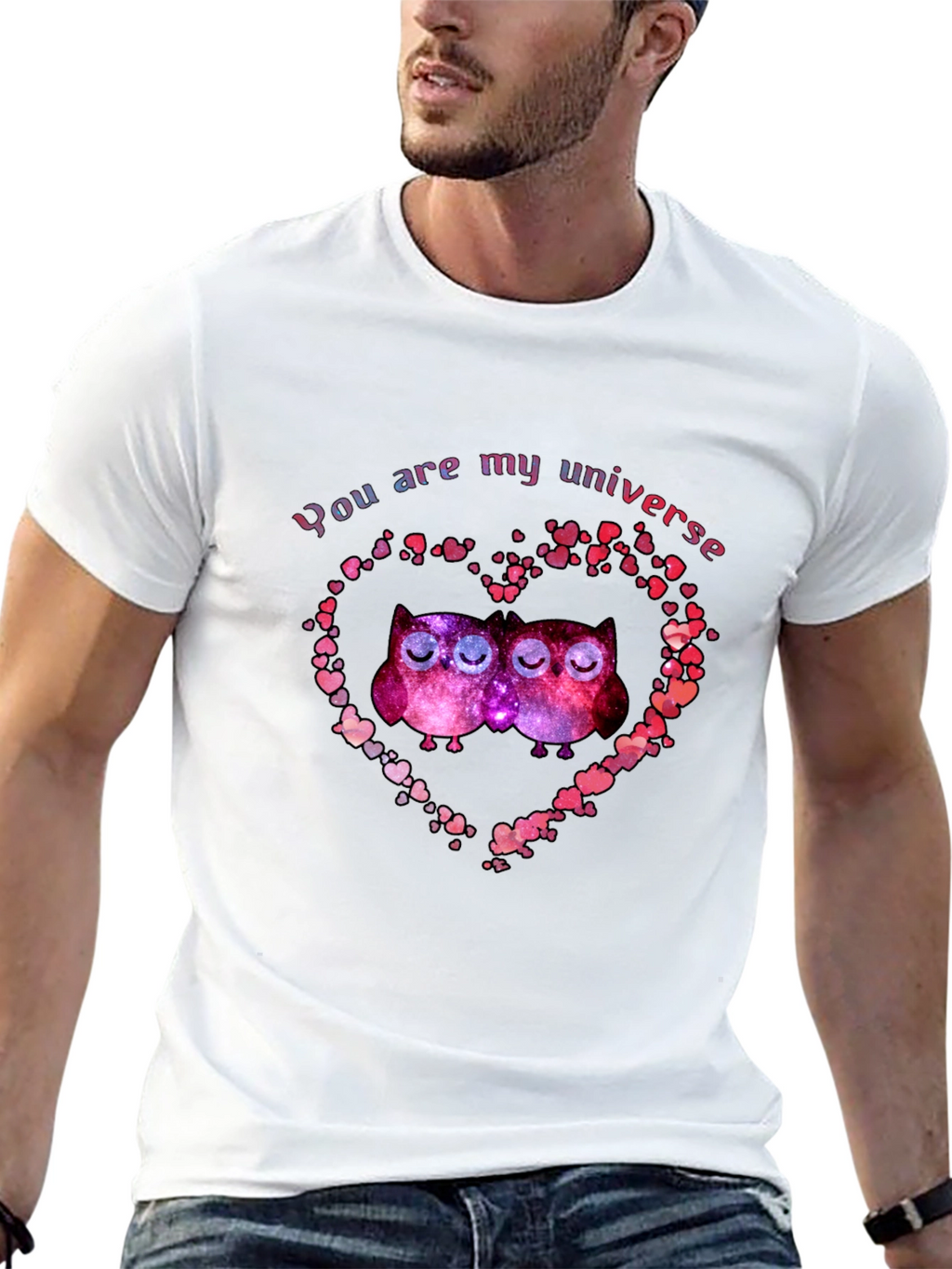 You Are My Universe Owls Heart T-Shirt