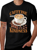 Caffeine and Kindness Graphic T-Shirt