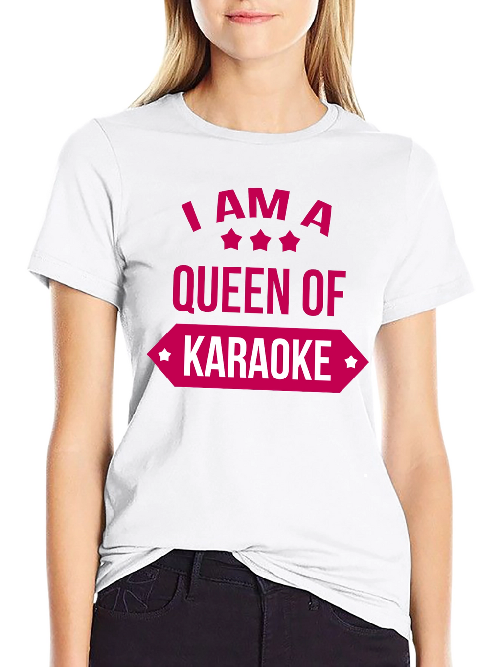 Queen of Karaoke Graphic Tee - Fun & Stylish!