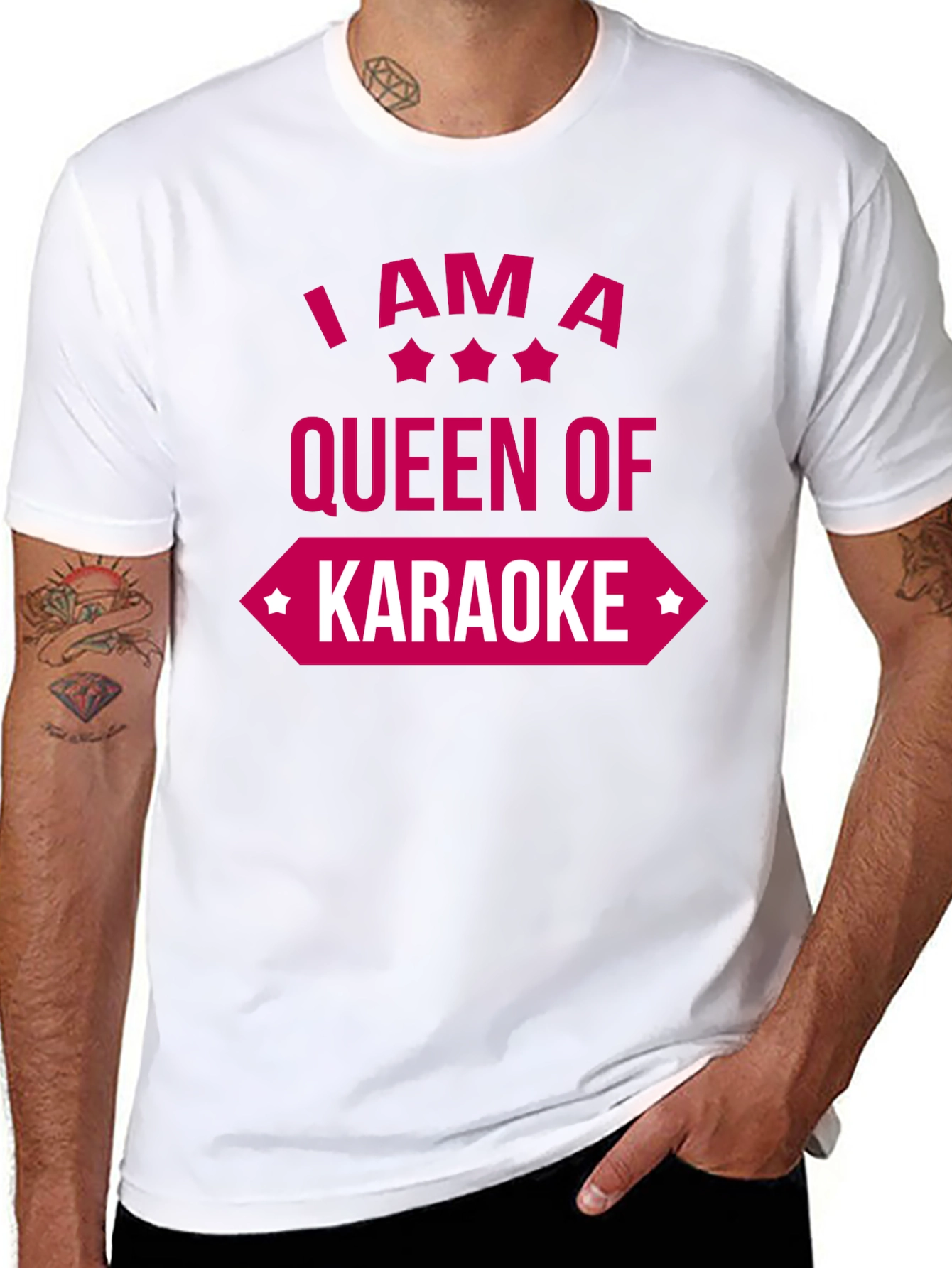 Queen of Karaoke Graphic Tee - Fun & Stylish!