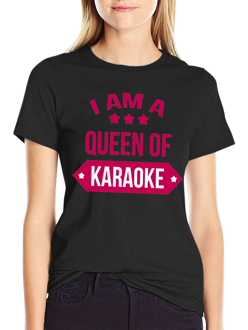 Queen of Karaoke Graphic Tee - Fun & Stylish!