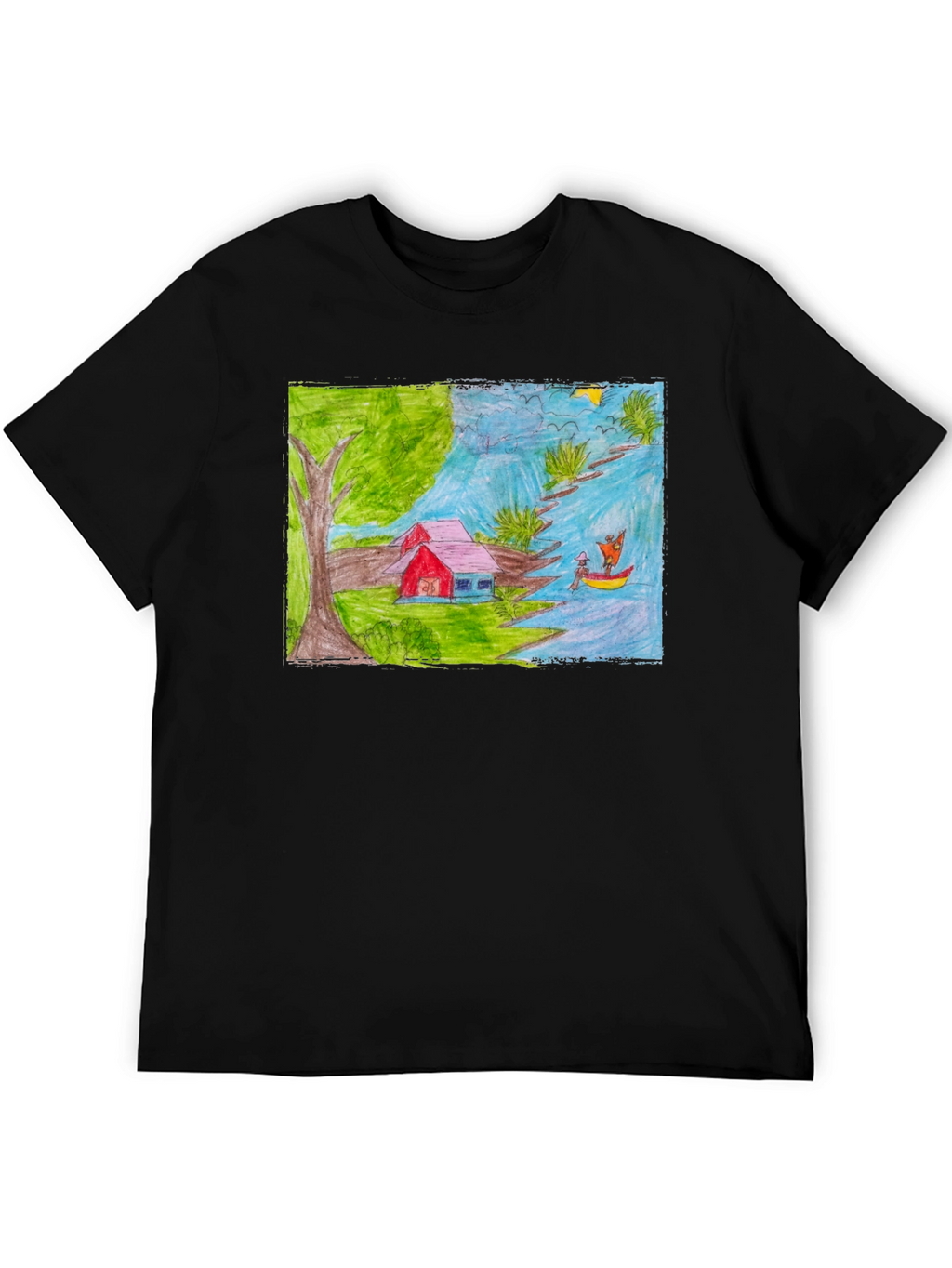 Artistic Hand-Drawn T-Shirt