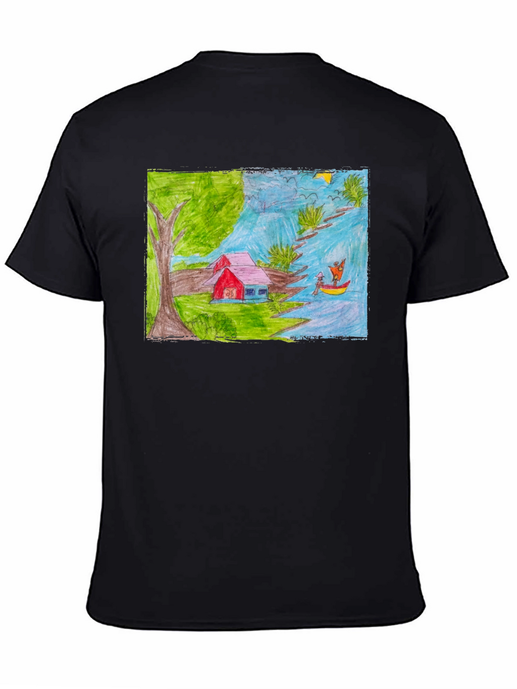 Artistic Hand-Drawn T-Shirt