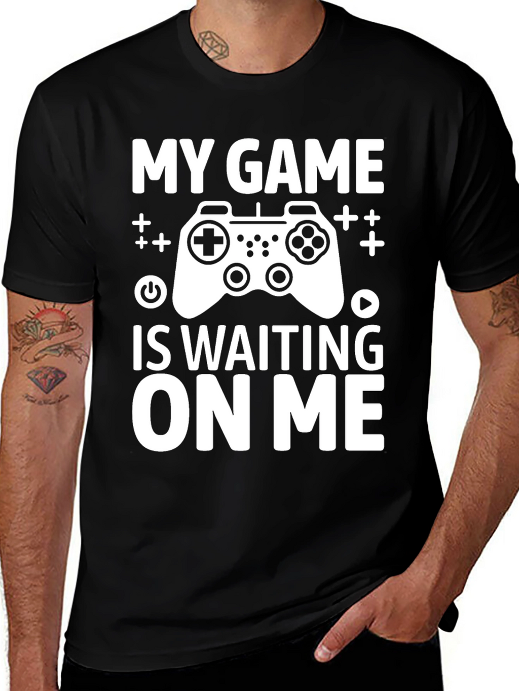 My Game Is Waiting On Me - Gamer T-Shirt