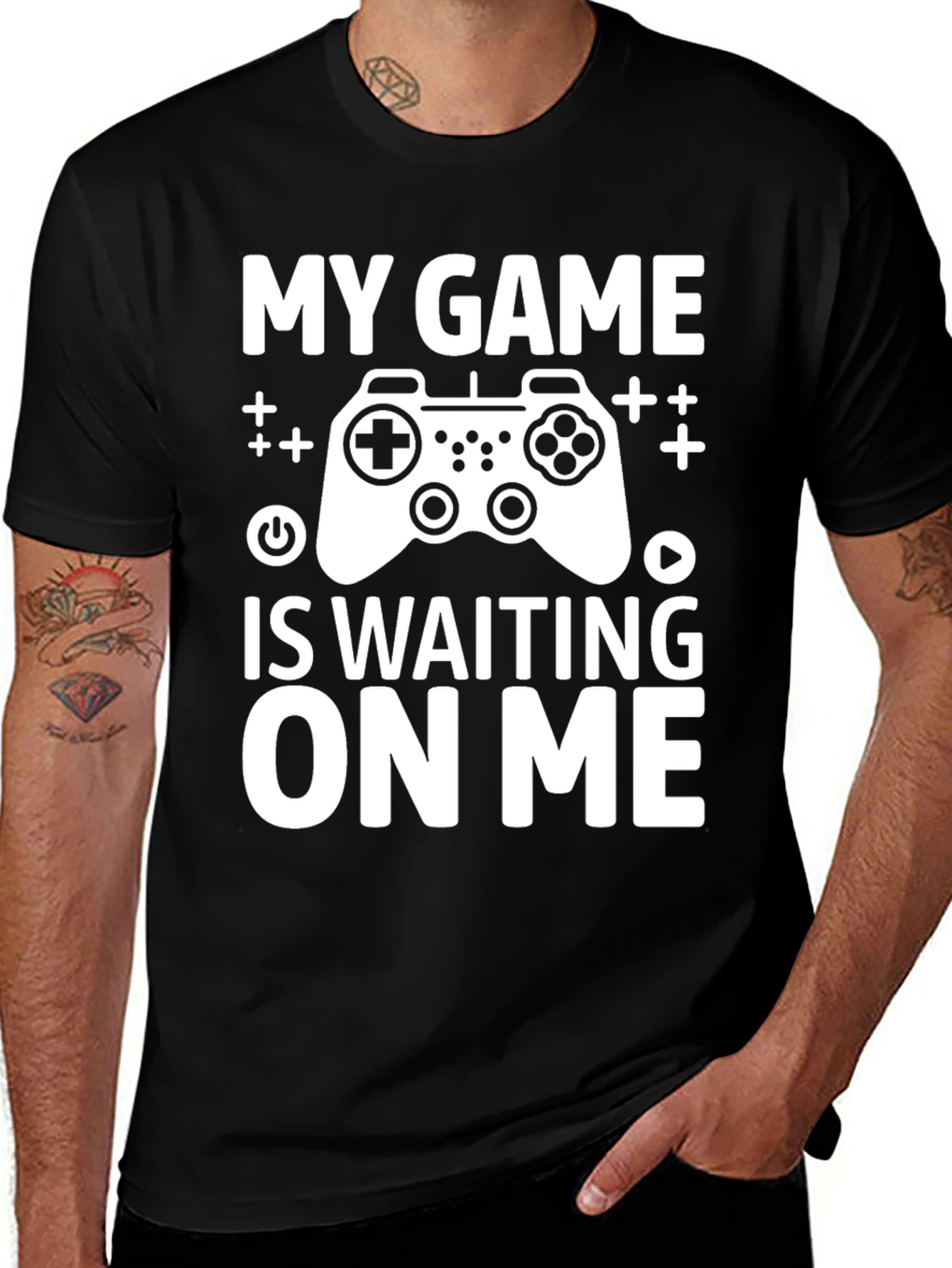 My Game Is Waiting On Me - Gamer T-Shirt