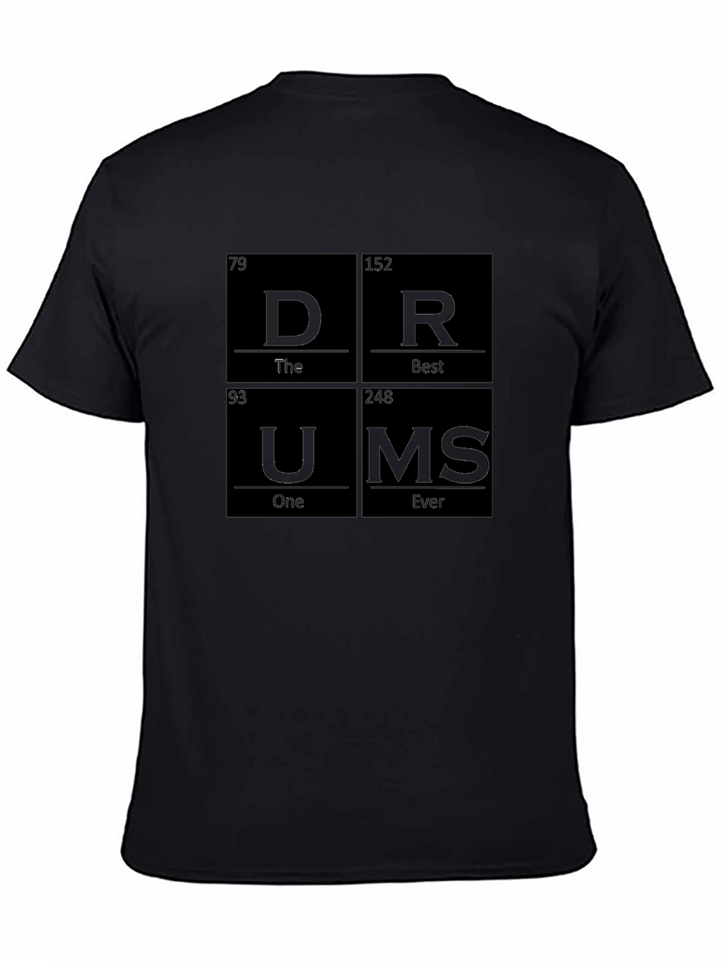 Drums Periodic Table T-Shirt - Music Lover Tee
