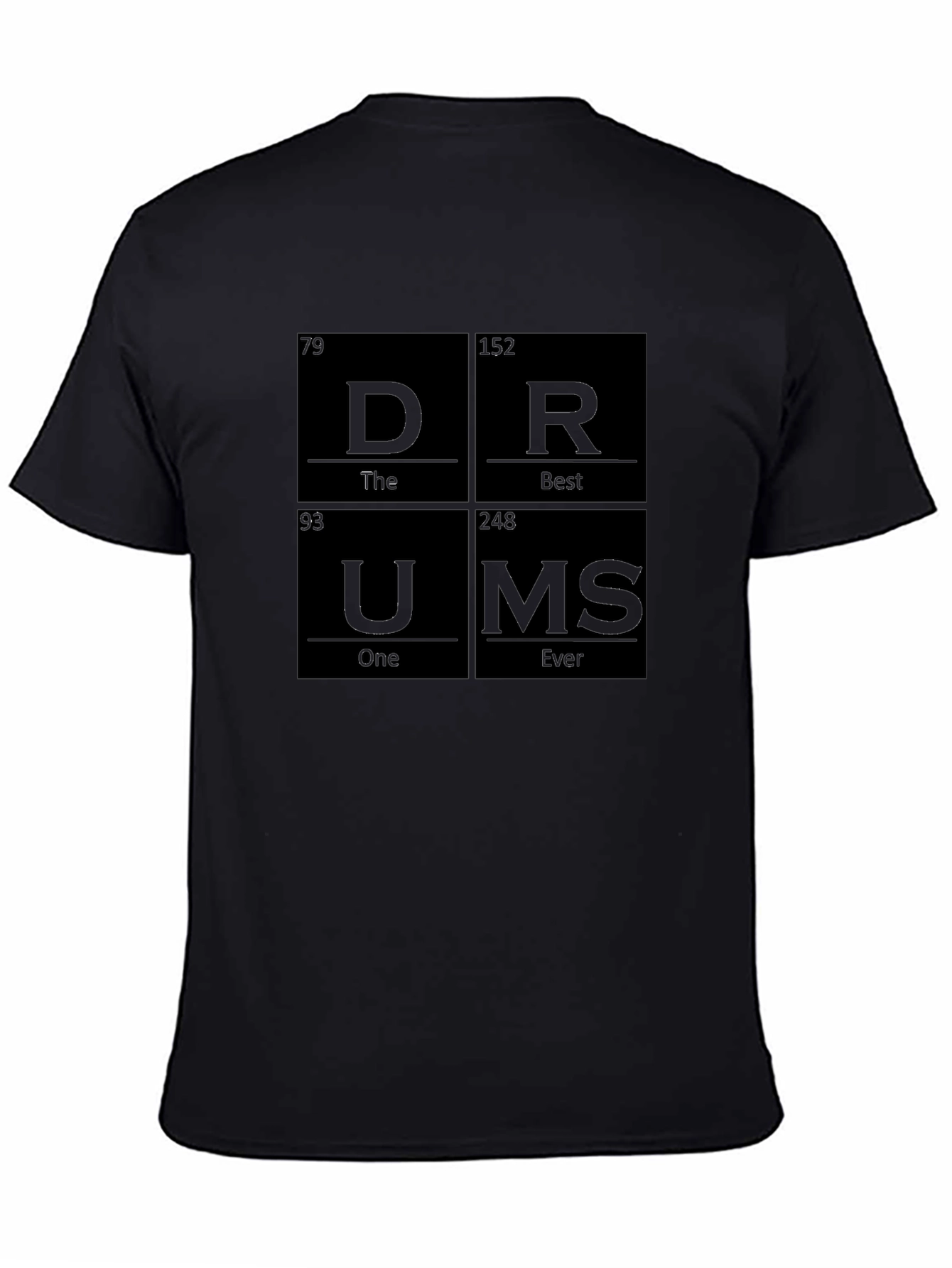 Drums Periodic Table T-Shirt - Music Lover Tee