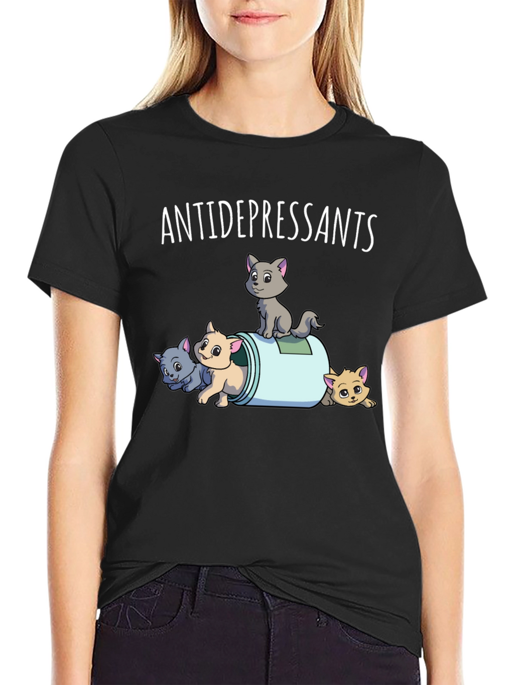 Antidepressants Cats Graphic Tee