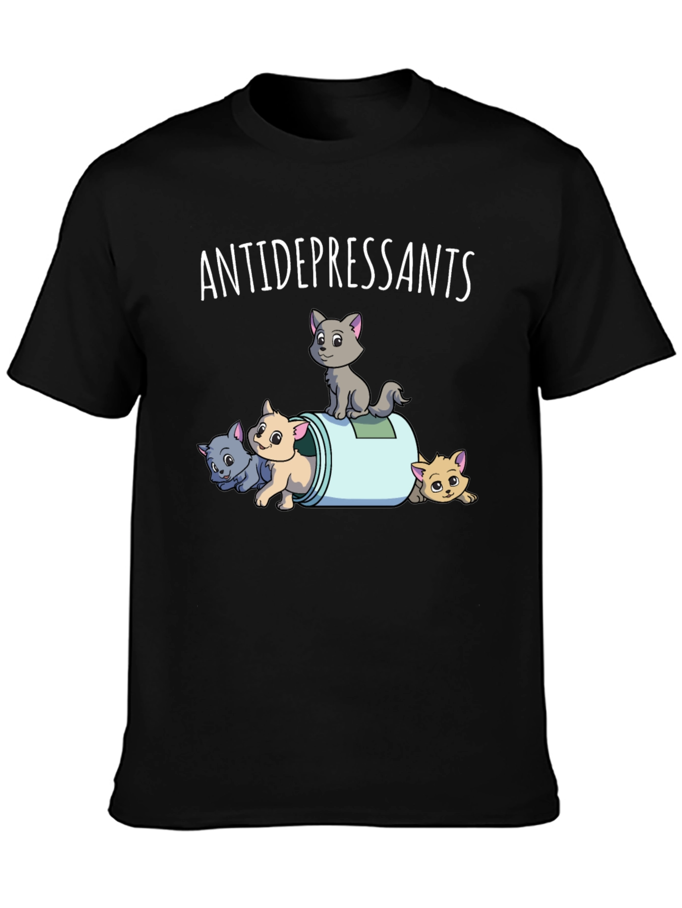 Antidepressants Cats Graphic Tee