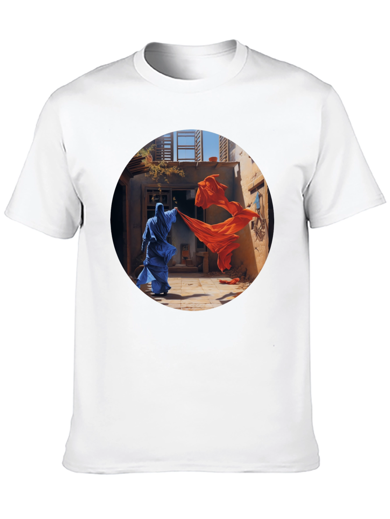 Abstract Art Graphic T-Shirt - Vibrant Colors Unique Design