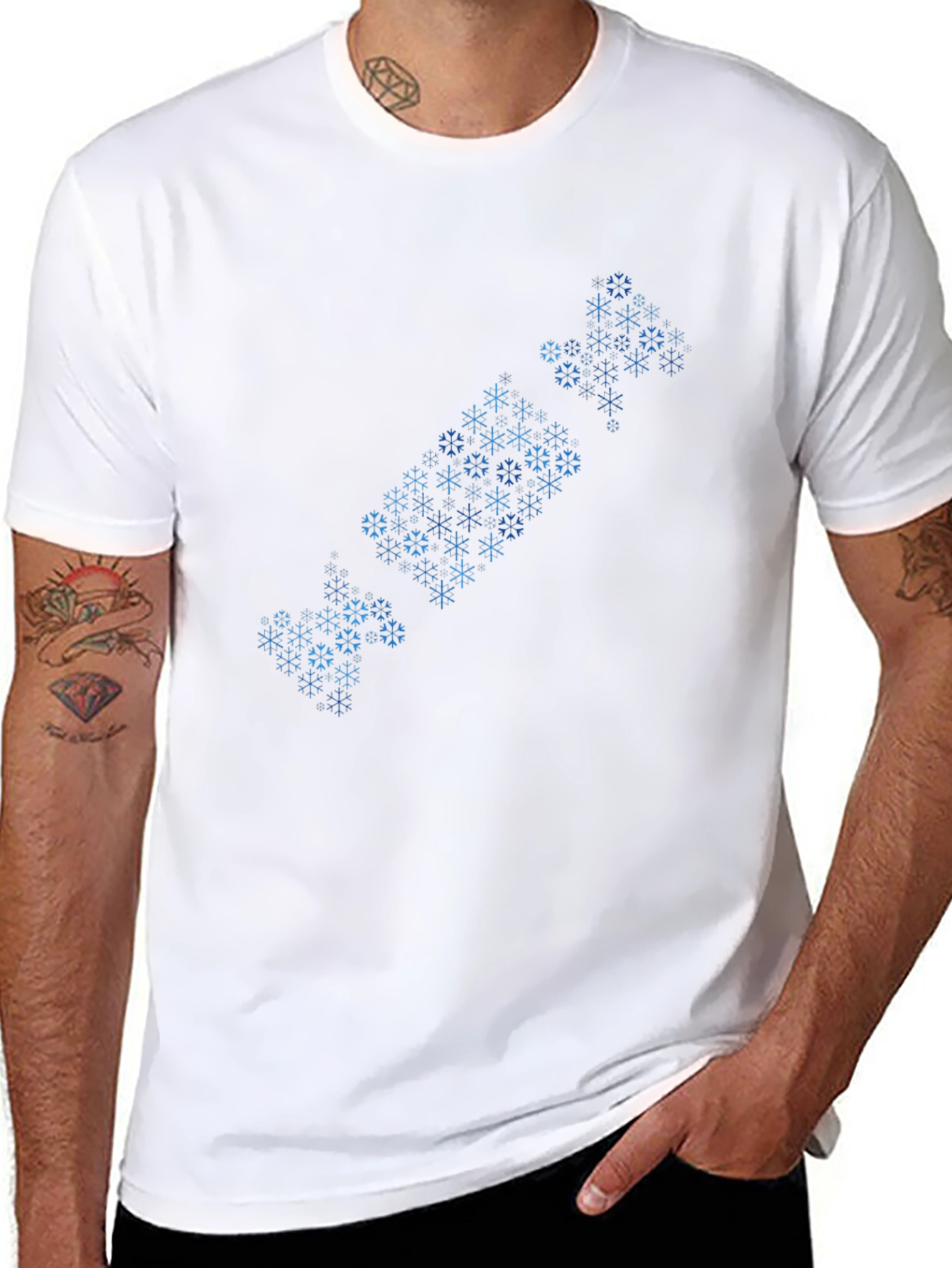 Geometric Candy Snowflake T-Shirt