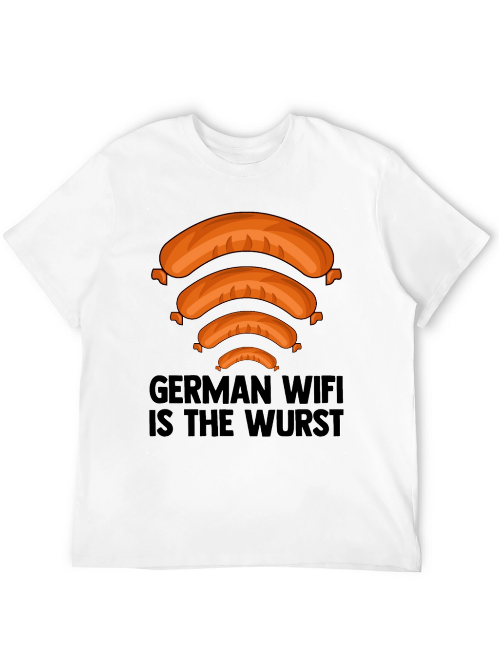 German WIFI Is The Wurst Graphic T-Shirt