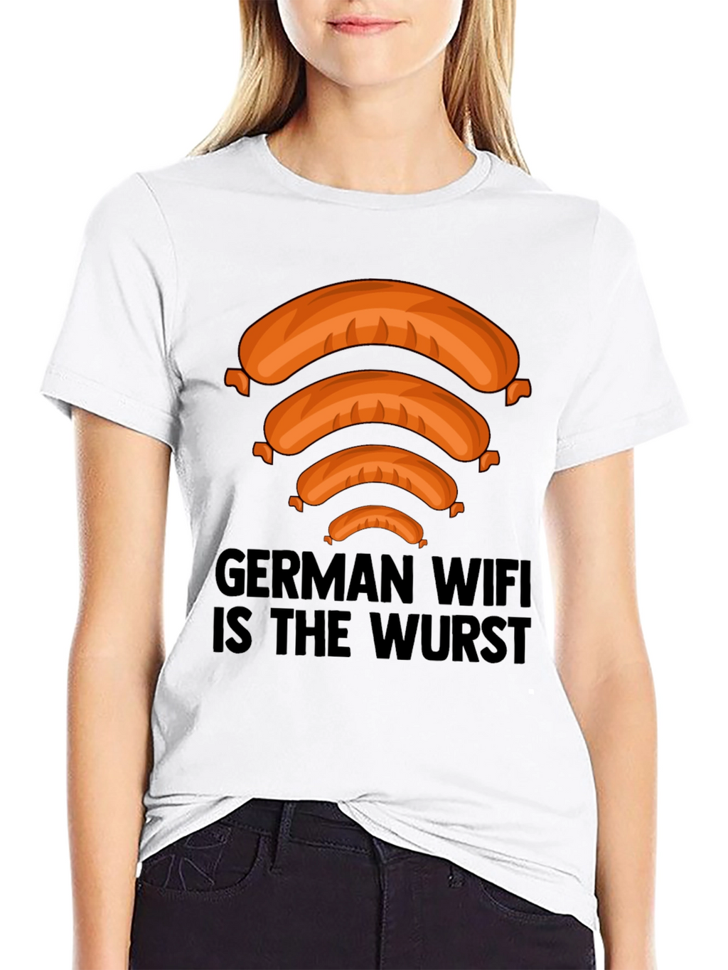 German WIFI Is The Wurst Graphic T-Shirt