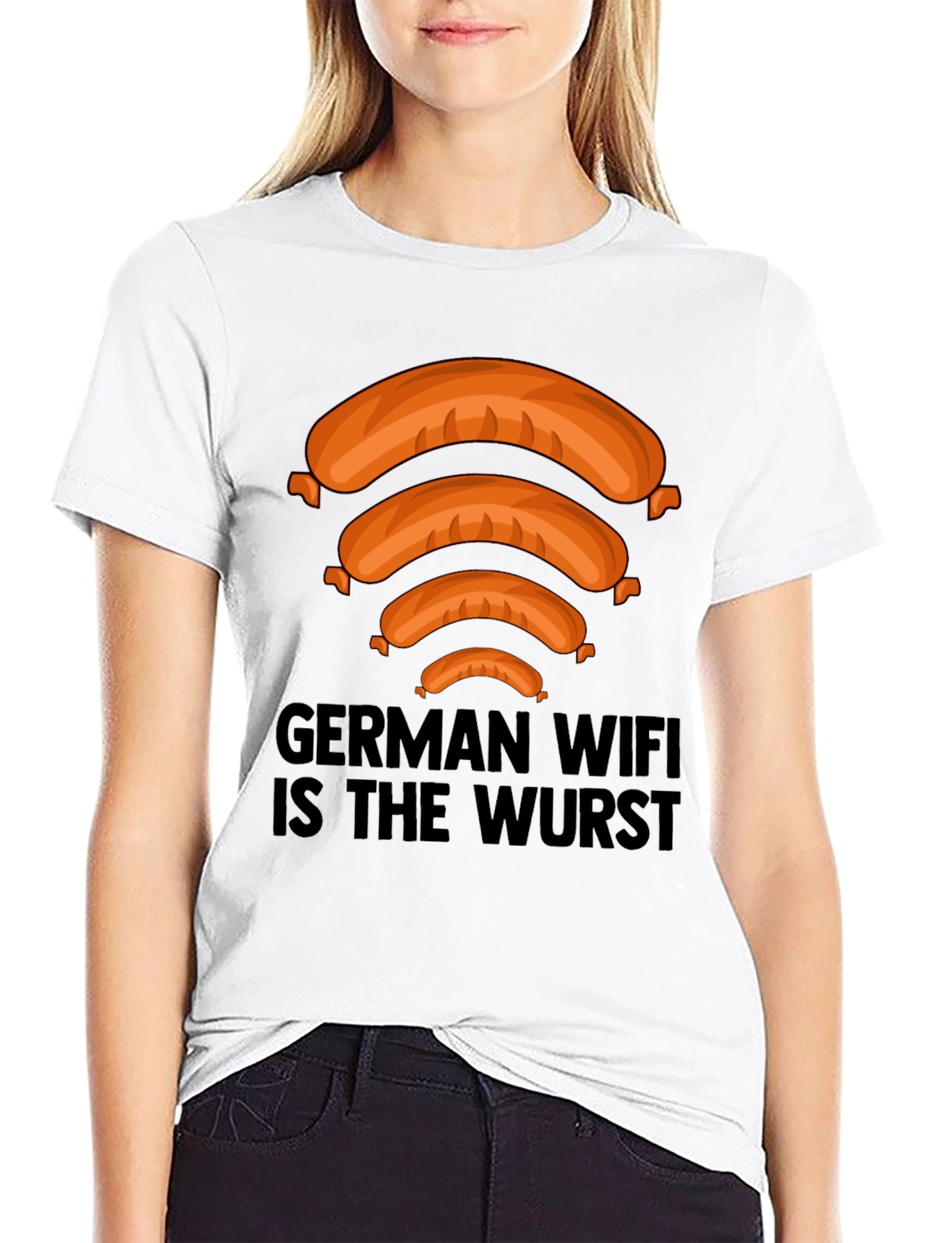 German WIFI Is The Wurst Graphic T-Shirt