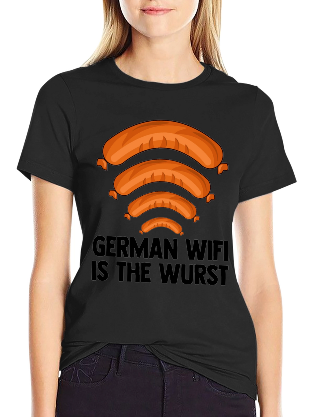 German WIFI Is The Wurst Graphic T-Shirt