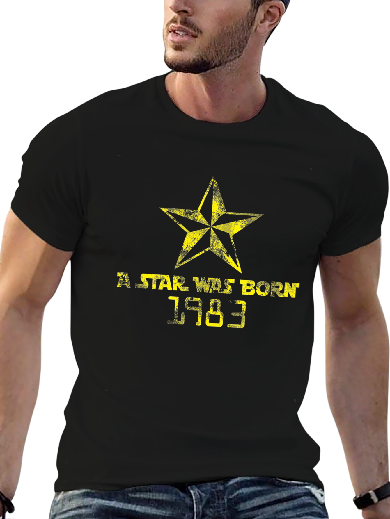 A Star Was Born 1983 Mens Black T-Shirt