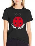 Team Ladybug Black T-Shirt