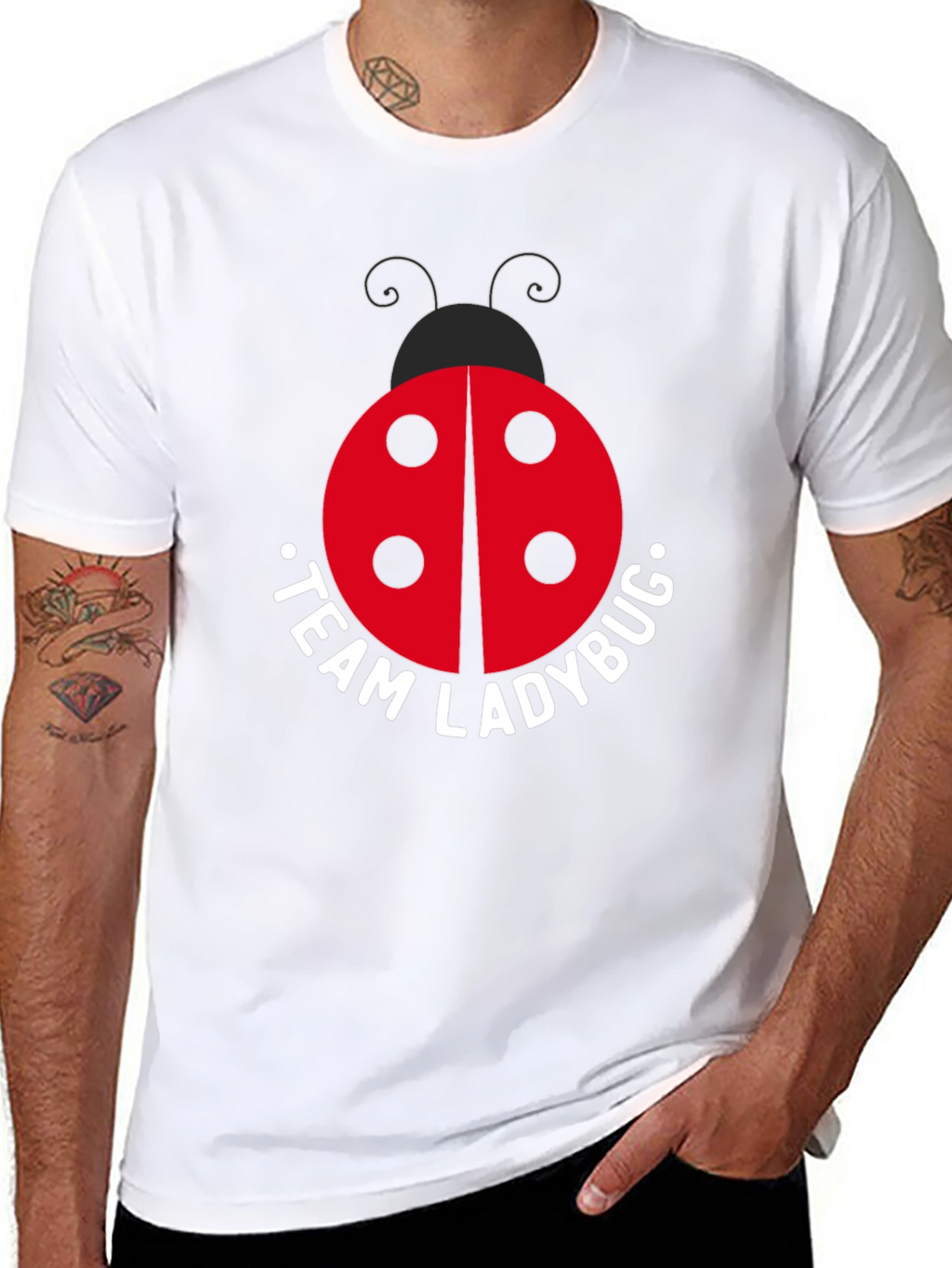 Team Ladybug Black T-Shirt