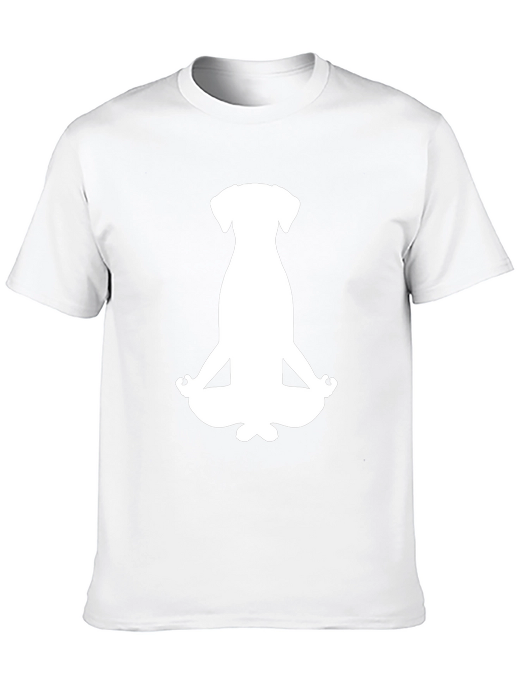 Meditating Dog Graphic Tee - Black
