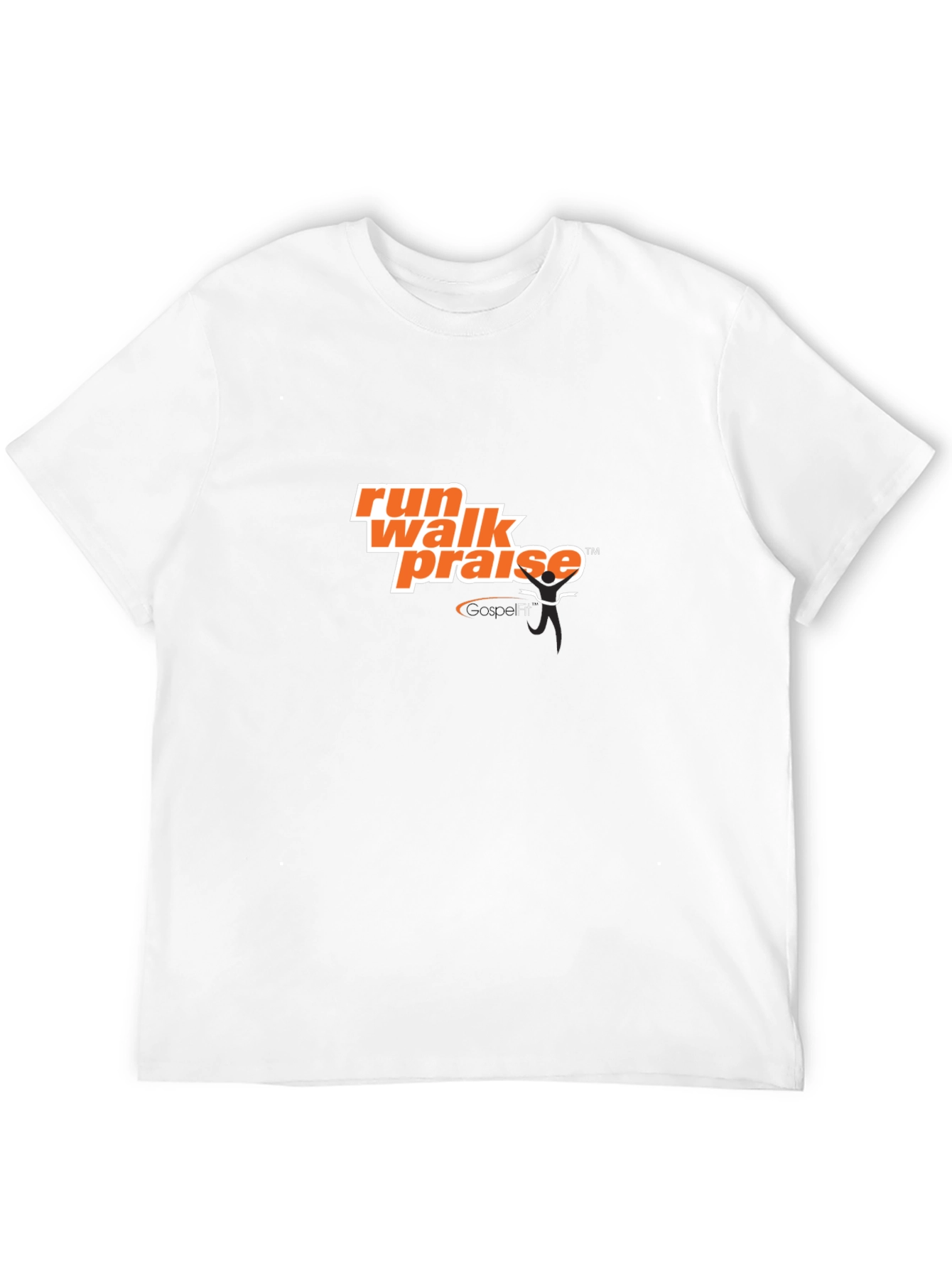 Run Walk Praise GospelFit Black T-Shirt