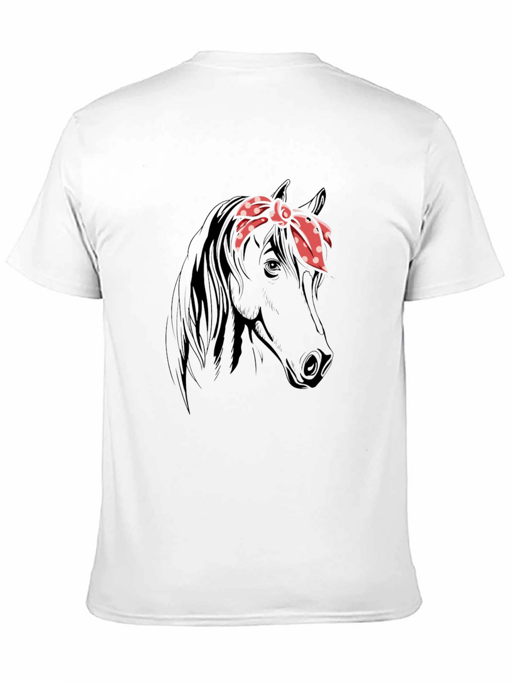 Horse with Bandana Graphic T-Shirt