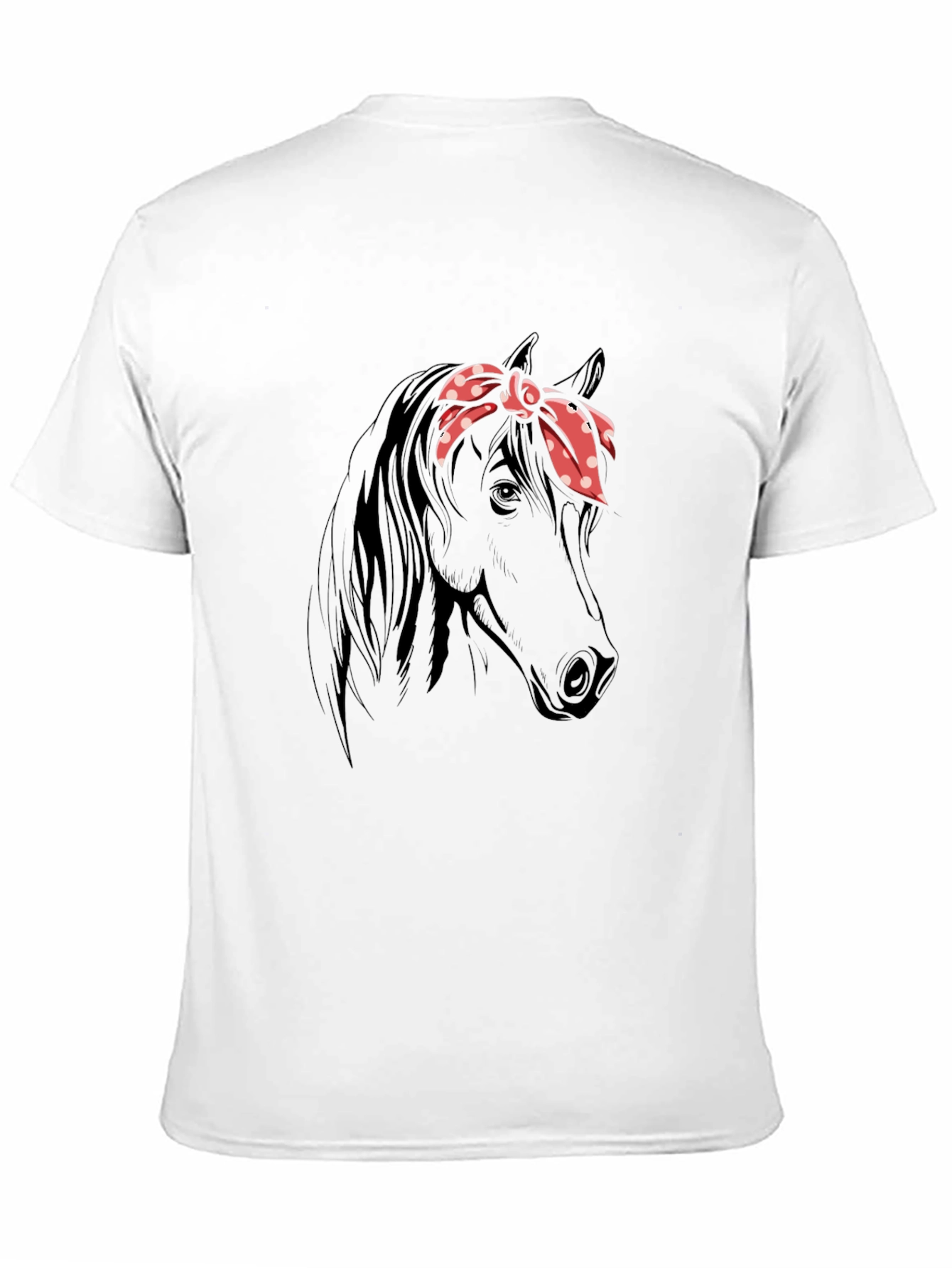 Horse with Bandana Graphic T-Shirt