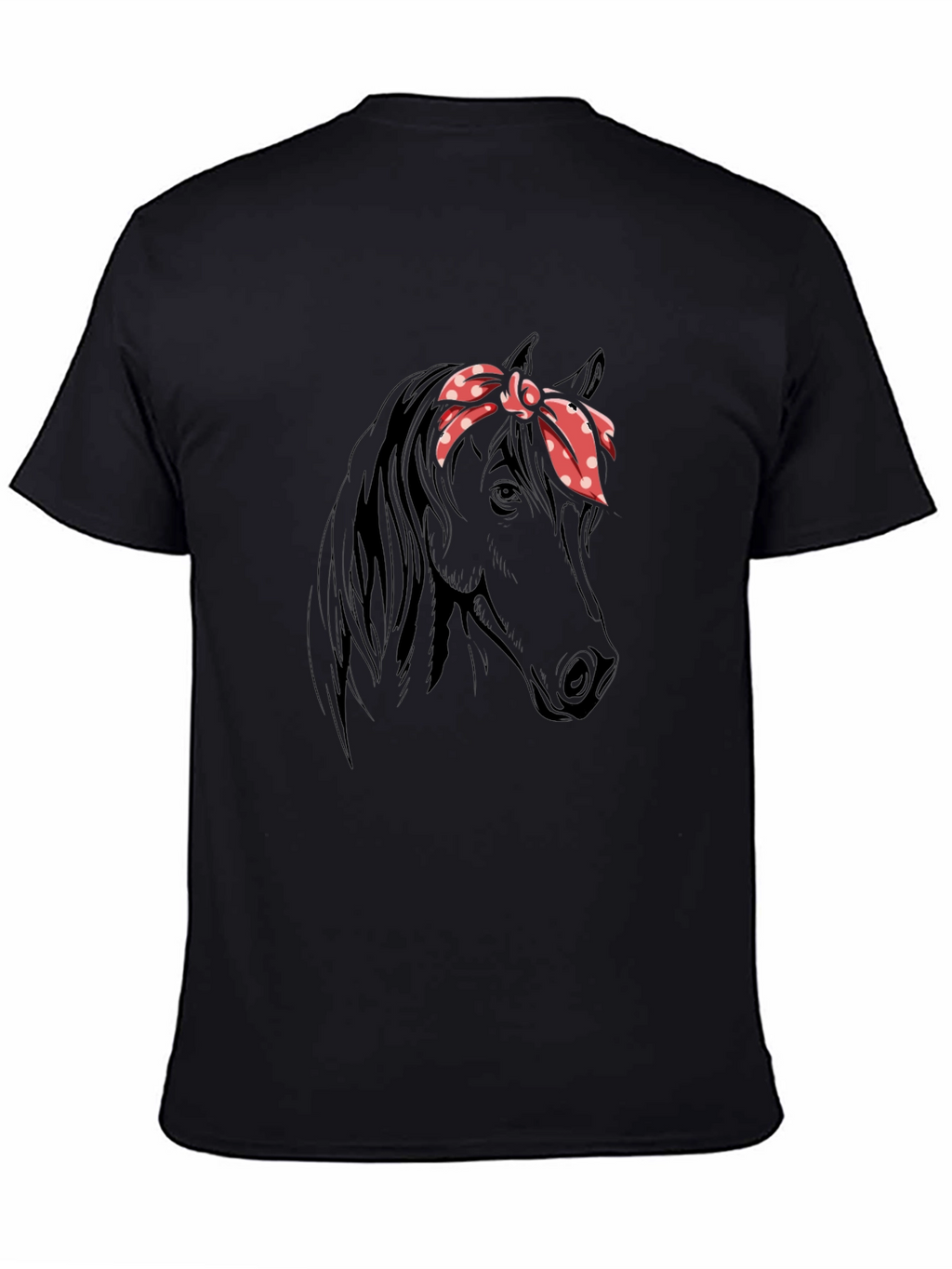 Horse with Bandana Graphic T-Shirt