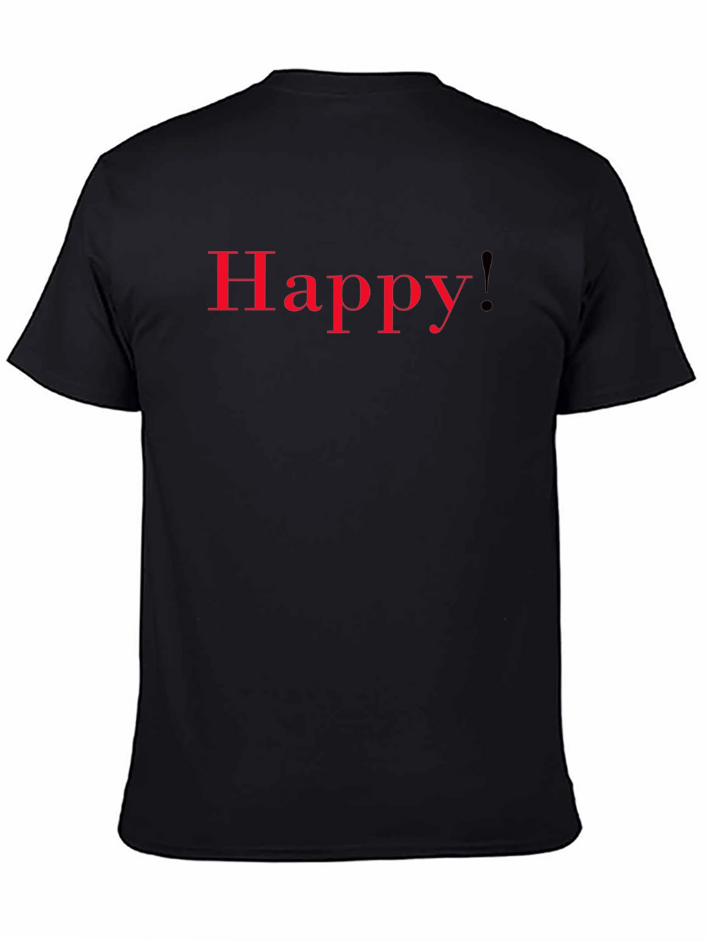 Happy T-Shirt - Red Lettering