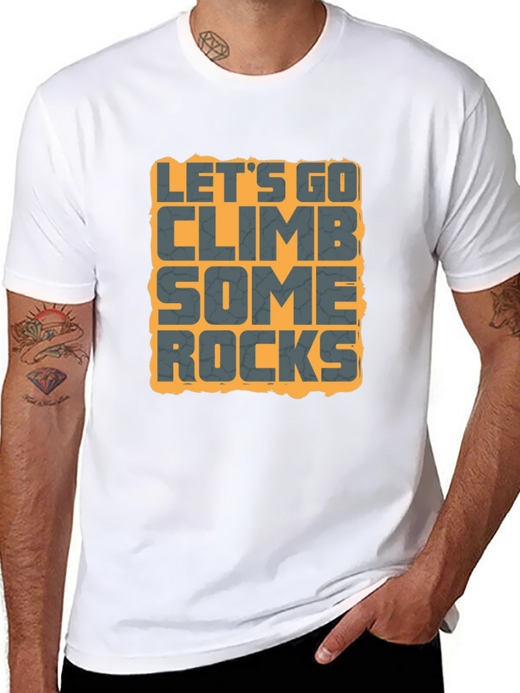 Lets Go Climb Some Rocks Graphic Tee
